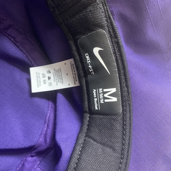 Nike Dri-FIT Apex TCU Horned Frogs Boonie Bucket Purple Hat Adult Size Medium - Picture 7 of 7
